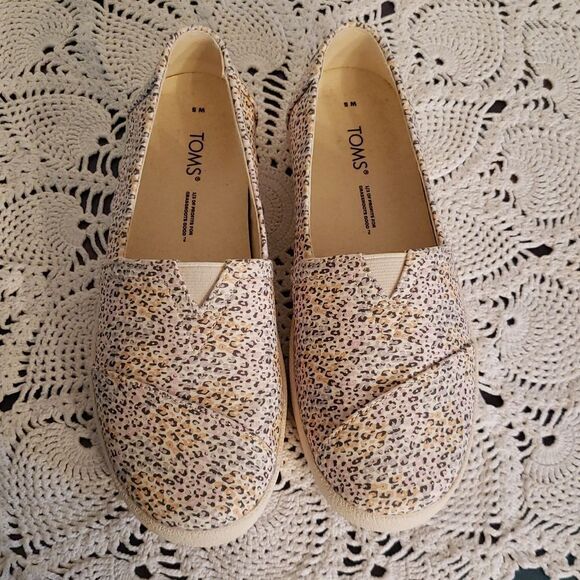 NWOT Toms Animal Print Slip-On Casual Shoes Sz 5 - Picture 3 of 7